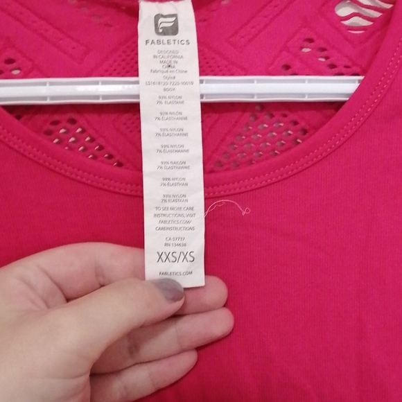 Fabletics seamless pink long sleeve - Picture 4 of 4